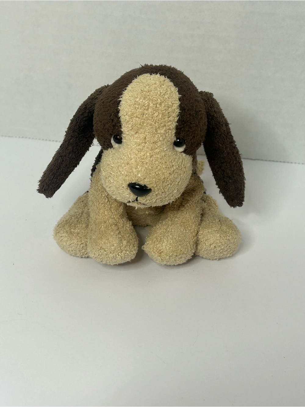 Russ Berrie Luv‎ Pets "Yapper" puppy dog 5" long plush Bull Terrier chamois like